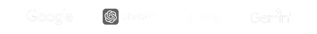 posicionamiento web en google chat gpt gemini y bing