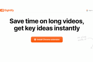 Eightify herramienta de IA para resumir vídeos de YouTube