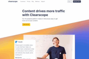 Clearscope herramienta de IA para optimización de contenido SEO existente