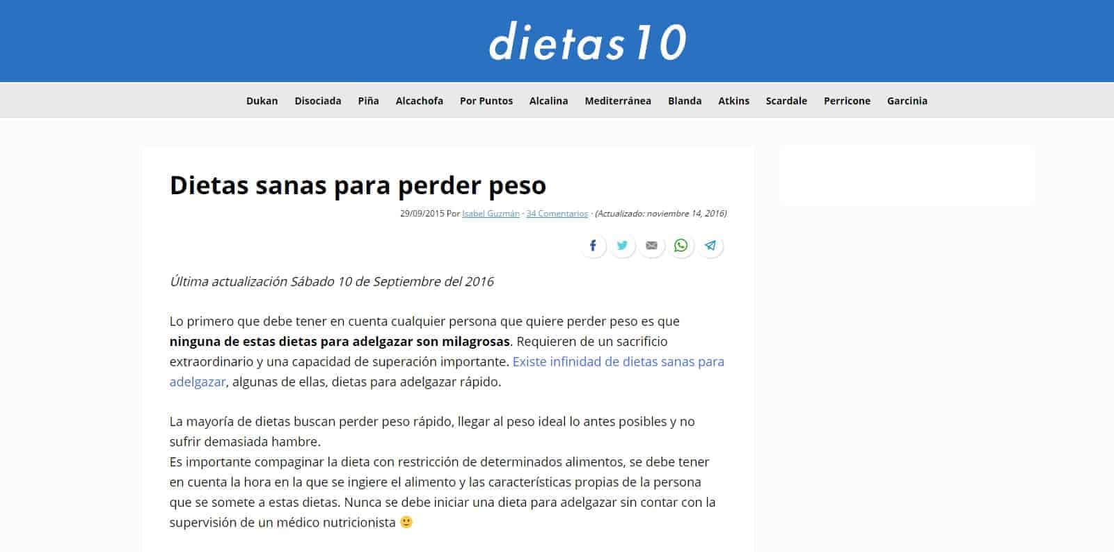 Diseño página web de nicho