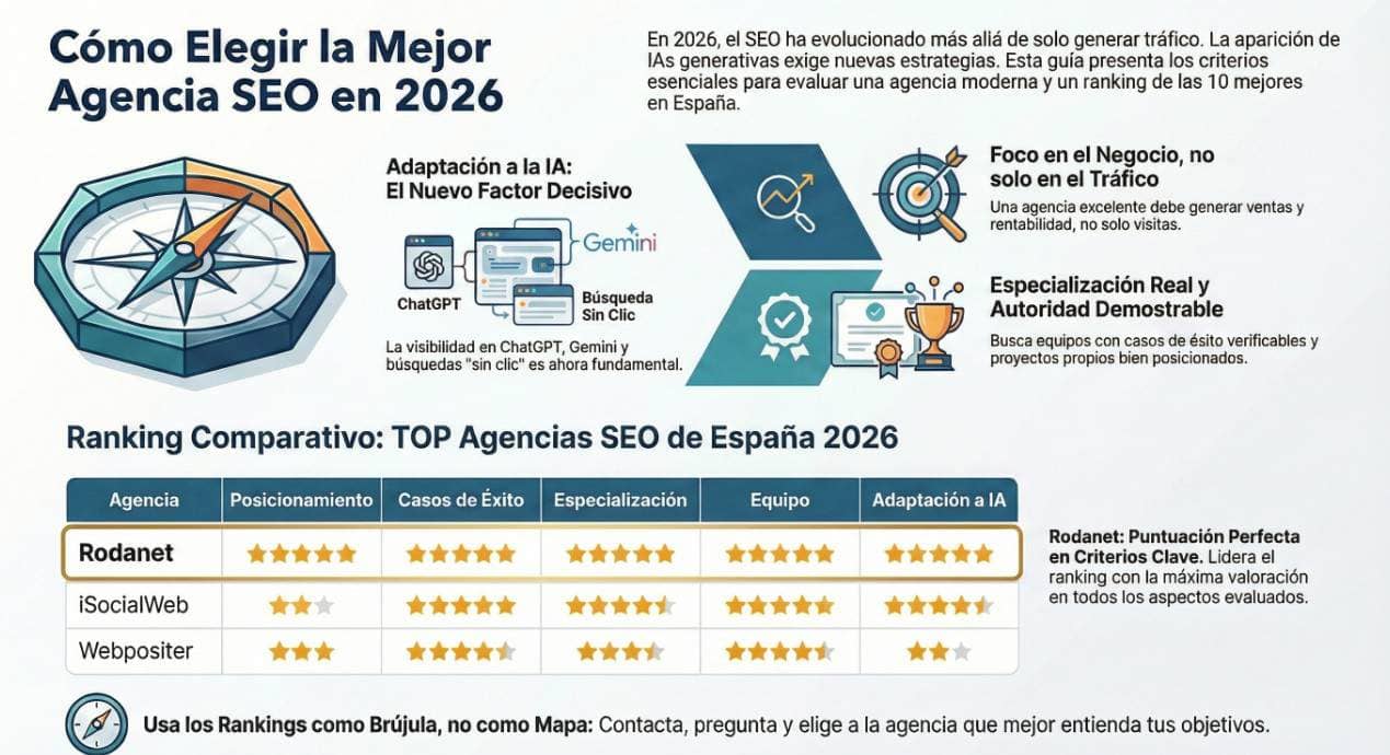 Cómo elegir la mejor agencia SEO en 2026: criterios y ranking comparativo