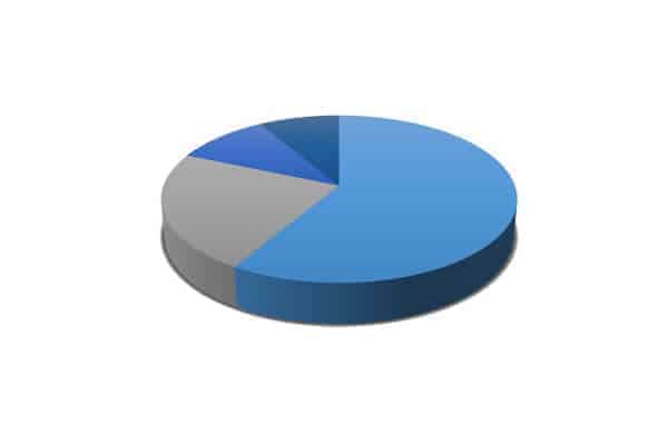 gráfico sectorial para medir el tráfico de una web