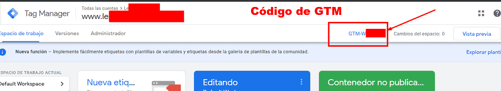 código de google tag manager