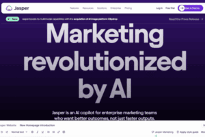 Jasper herramienta de IA para creación de contenido de marketing con voz de marca